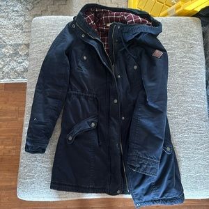 Hooded & Flannel Lined Utility Coat